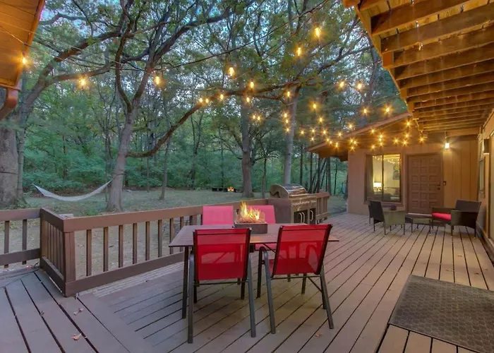 Ferienhaus Private 1 Bed W/loft On 5 Wooded Acres + Rock